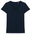 Dames T-shirt Native Spirit Ecologisch V-hals NS334 Navy Blue